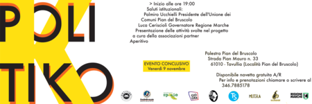 Locandina pubblicitaria dell'evento "Politiko"